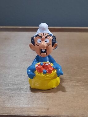 1984 Smurfs Gargamel Mask Smurf Halloween Trick or Treat Vtg Schleich Figurine